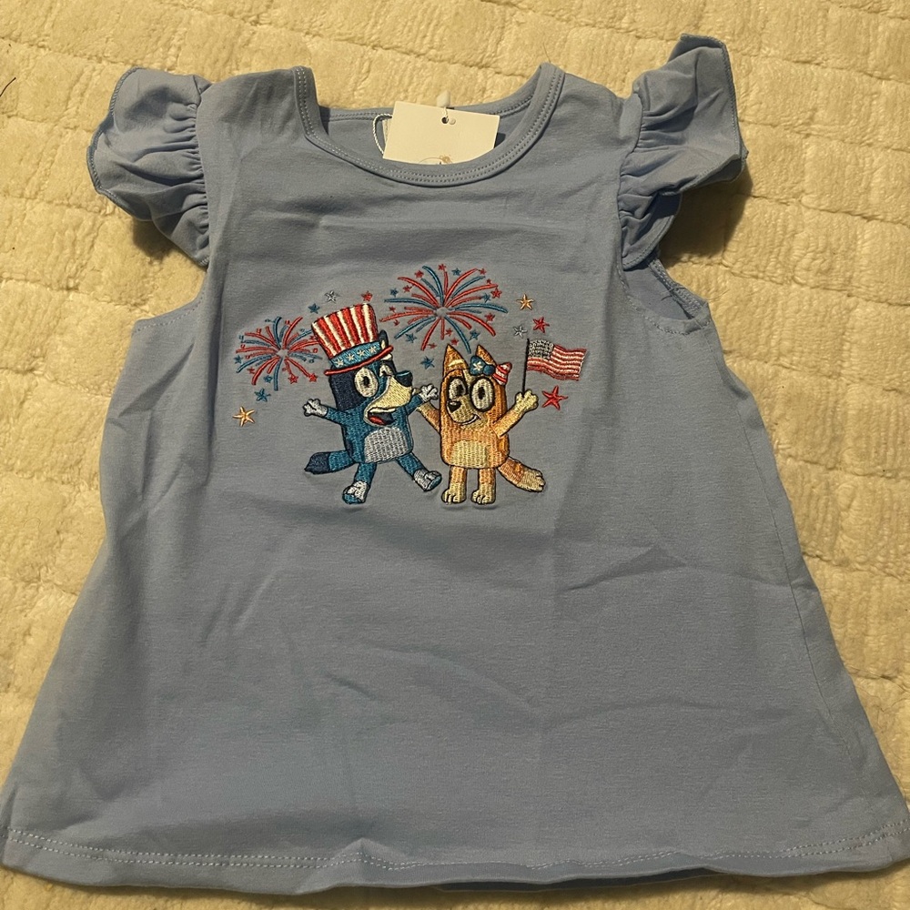 Bluey Appliqué Shirts